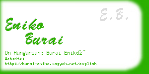 eniko burai business card